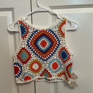 Altar’d State crochet cropped tank.